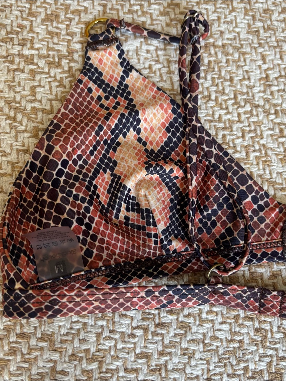 Blackbough Brown and Black Snake-Print Bikini Set - Picture 10 of 13